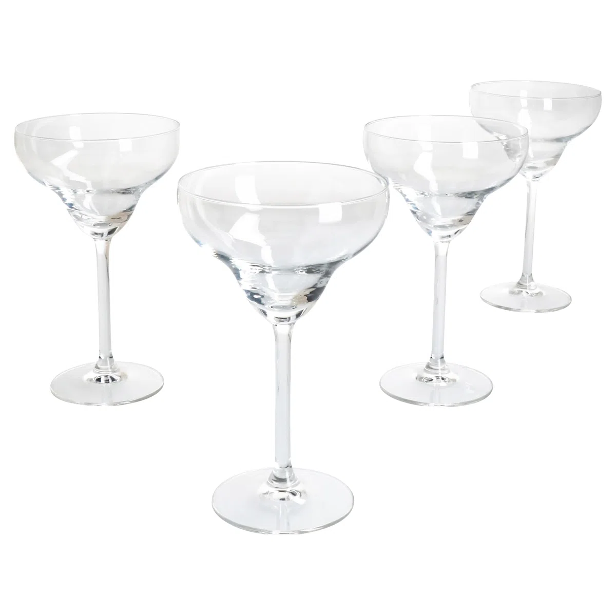 MamboCat Set di 4 bicchieri Margarita I 150 ml, altezza 18 cm, per 4 persone, bicchieri trasparenti per bevande congelate, Daiquiri & Co. I bicchieri trasparenti per casa, feste e Co