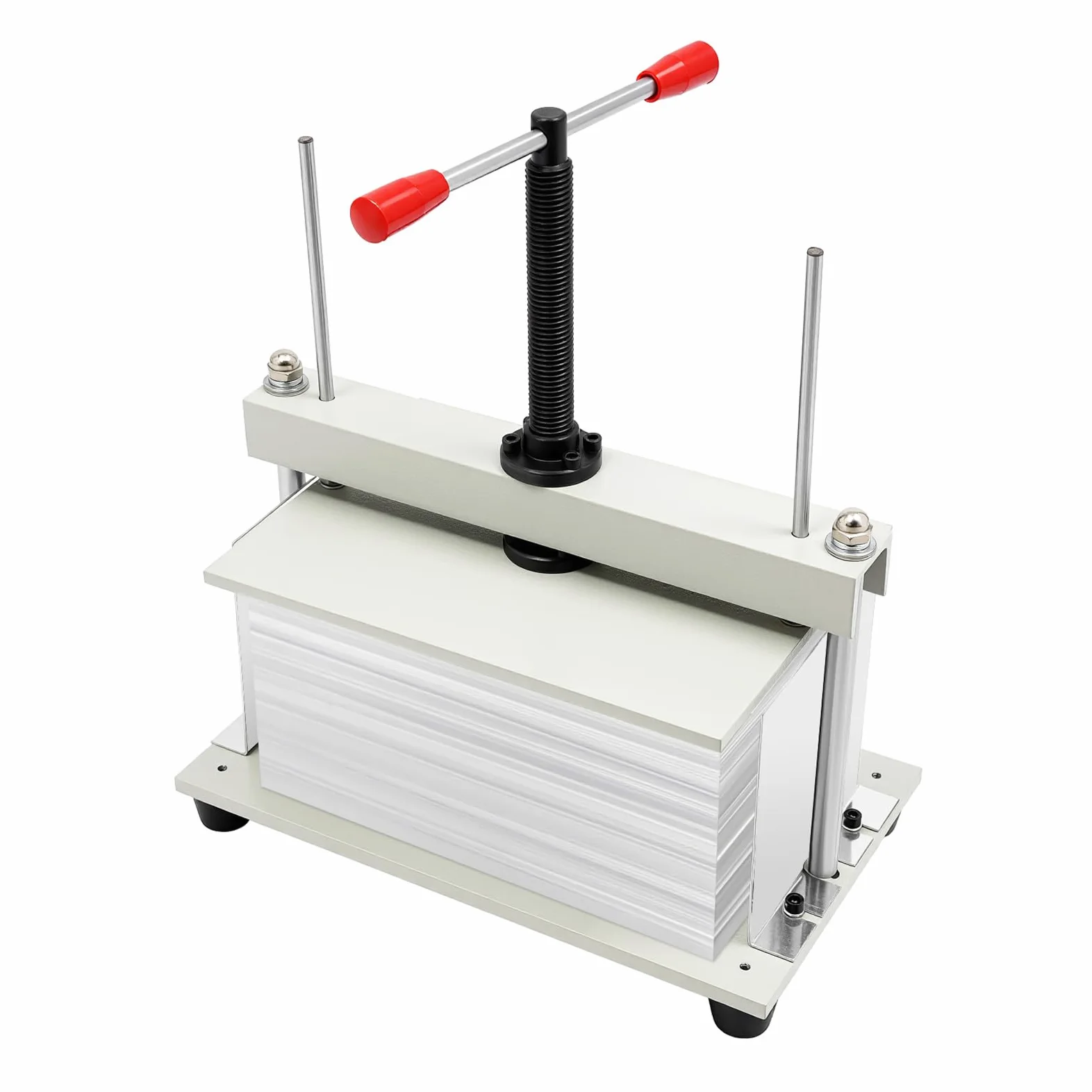 Pressa per rilegatura, formato A4, con 4 piedini antiscivolo, 215 x 265 x 330 mm, Manual Bookbinding Press, pressa di carta per fatture, libri, libri