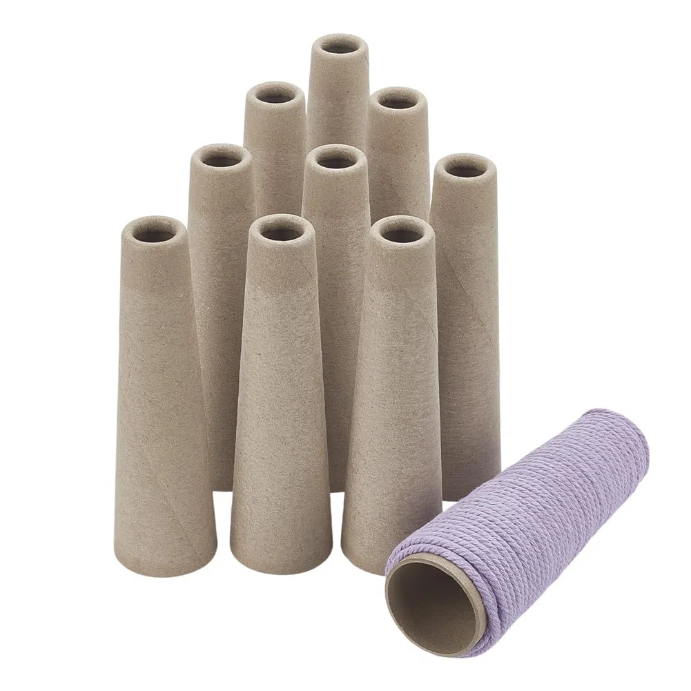 PH PandaHall 10 pz Tubo di Avvolgimento In Lana Tubo di Avvolgimento In Palla di Filato Tubo di Avvolgimento In Filato Tubo di Stoccaggio In Tessuto Tubo Fai Da Te per Cucire, 17.6x5cm
