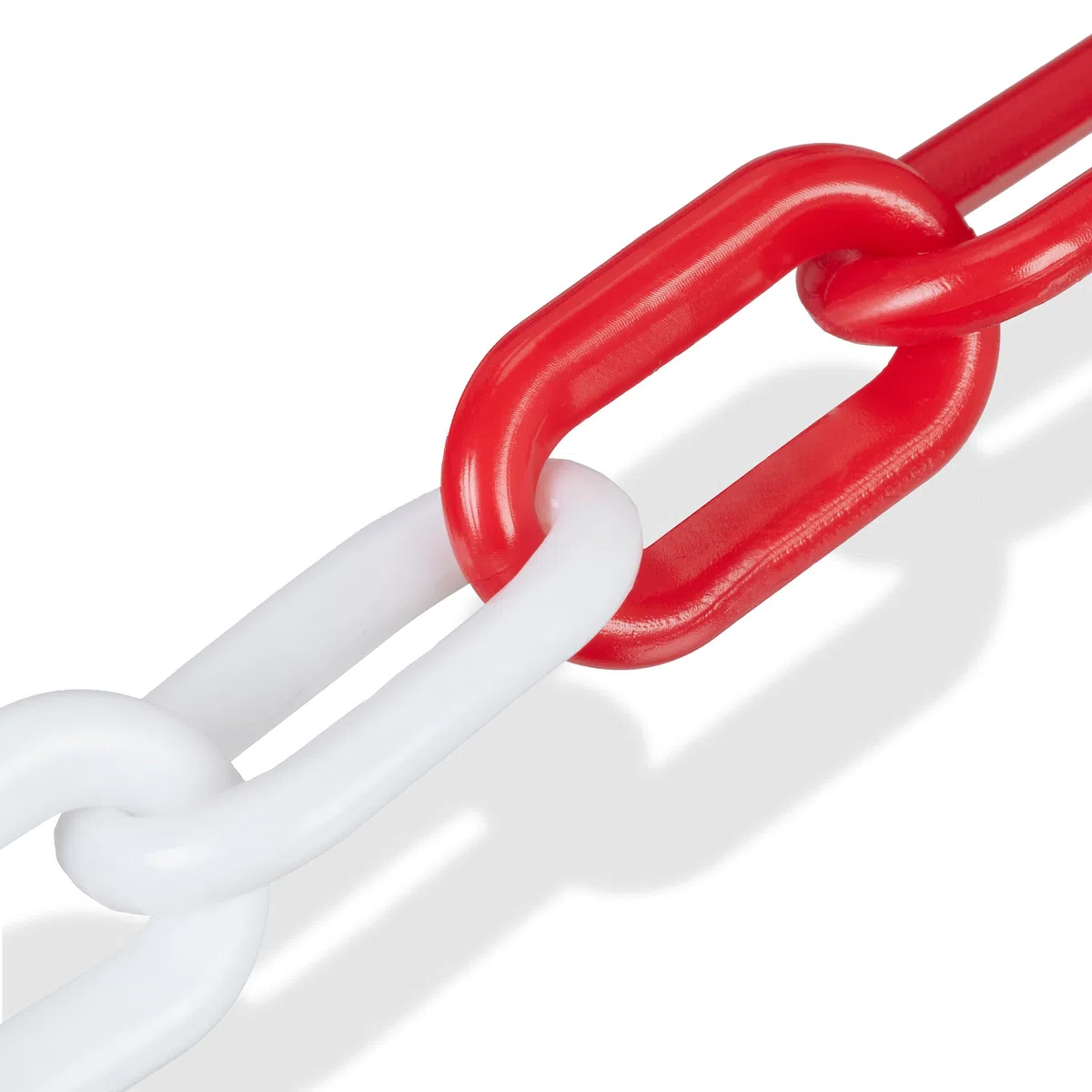 Relaxdays Catena Plastica Rossa e Bianca da 30m, Barriera Parcheggio, Segnaletica Stradale,Transenna Blocco, Multicolore