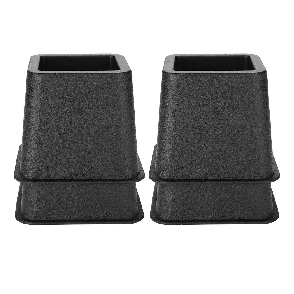 Ejoyous Rialzo per mobili Robusto, 4 Pezzi 5 Pollici (12 * 12 * 10cm) Set di alzate per Piedi di Tavolo Alto Letto Sedia Divano per deposito sotto Il Letto, Alzate per mobili Heavy Duty Resistenti