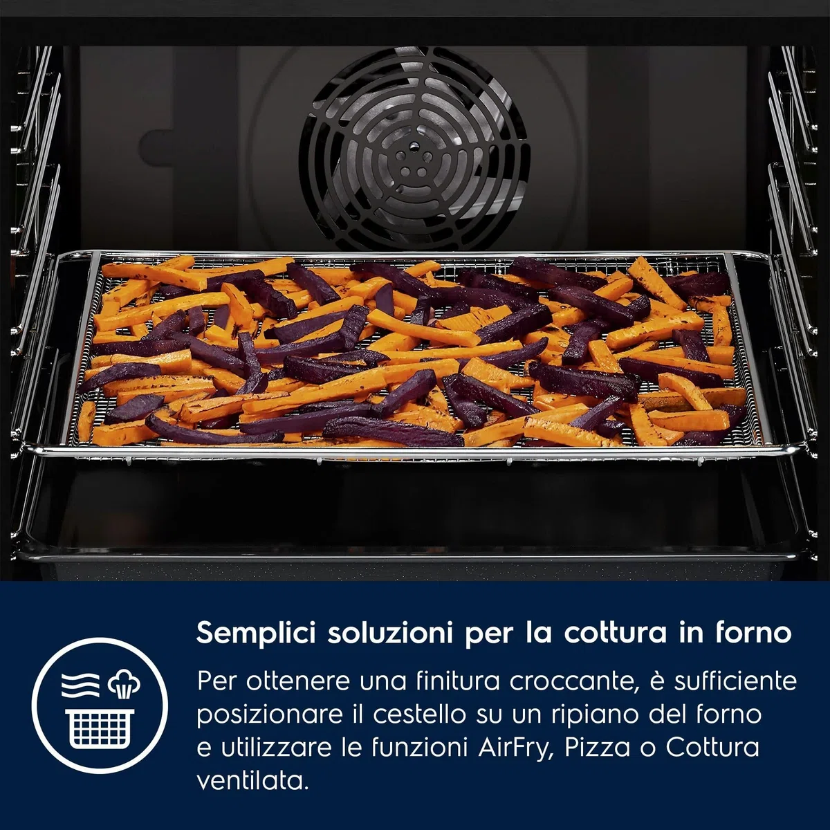 Electrolux Teglia con Fori AirFry, E9OOAFWM, Vassoio AirFry, Risultati Croccanti in Una Sola Volta, Soluzioni di Cottura Semplici per Qualsiasi Forno XXL