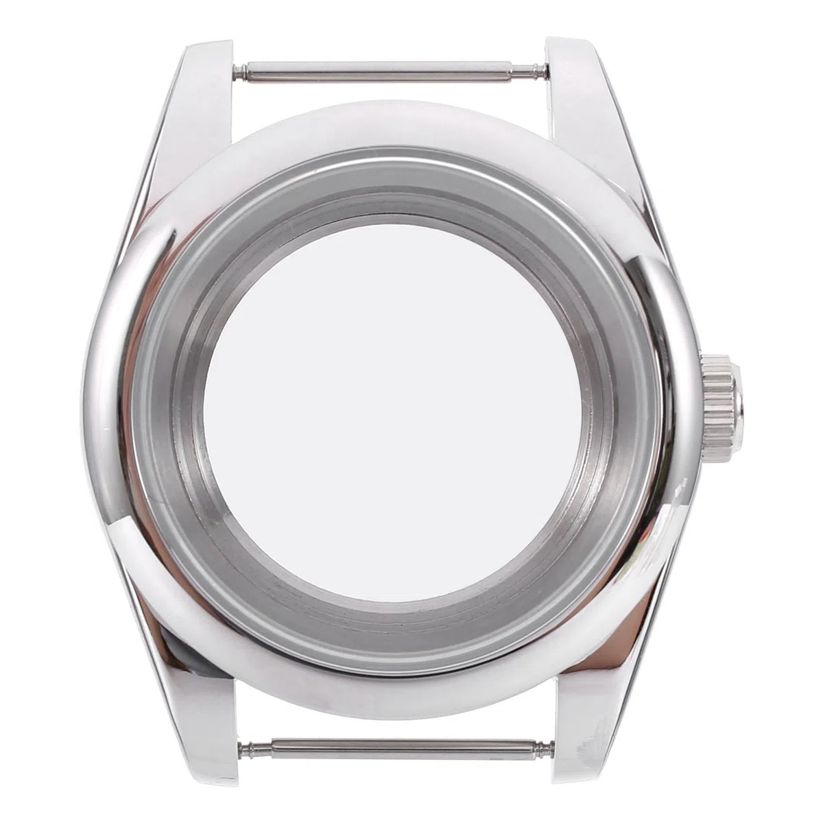 Cassa in acciaio da 39 mm, vetro , adatto per orologio NH35/NH35A NH36/NH35A, lato trasparente, , Transparent