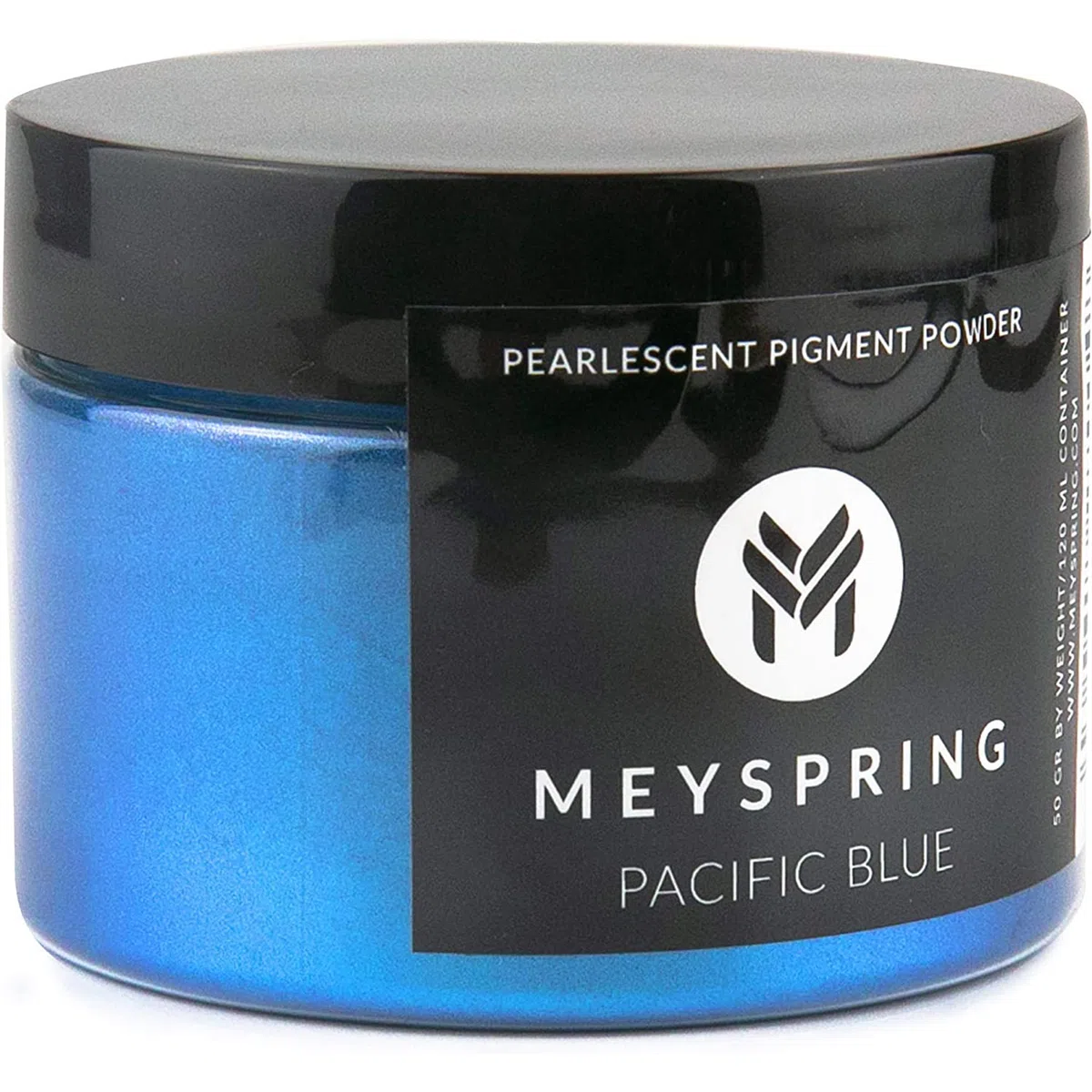 MEYSPRING Pacific Blue - Pigmento colorato in resina epossidica, 50 g, ideale per resina artistica, resina epossidica e resina UV, polvere di mica per resina epossidica