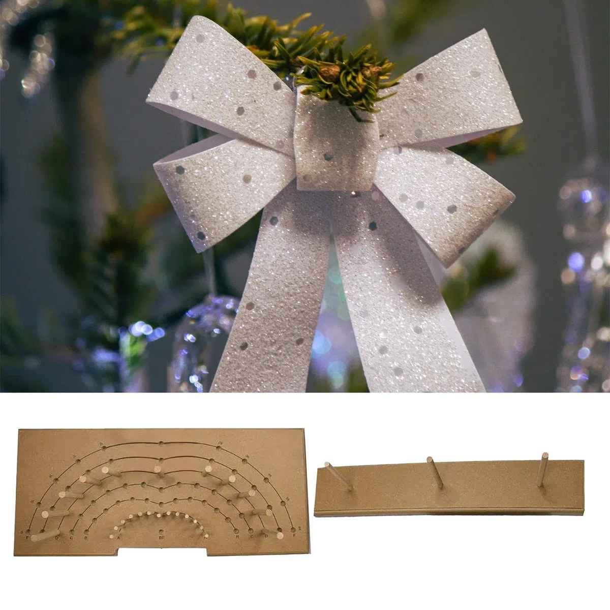 Bow Maker Vari Mestieri Natale Grandi Fiocchi Regali Archi Ghirlanda Strumento per Creare Archi
