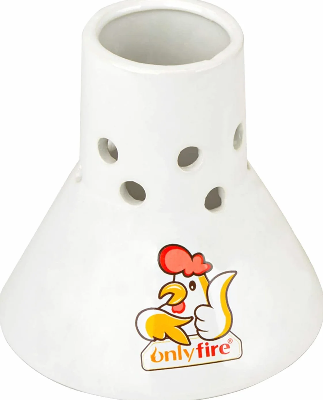 onlyfire Roaster Rack per Pollo in Ceramica,Adatto per Cucinare Pollo alla Birra,per Griglia, Forno o Affumicatori