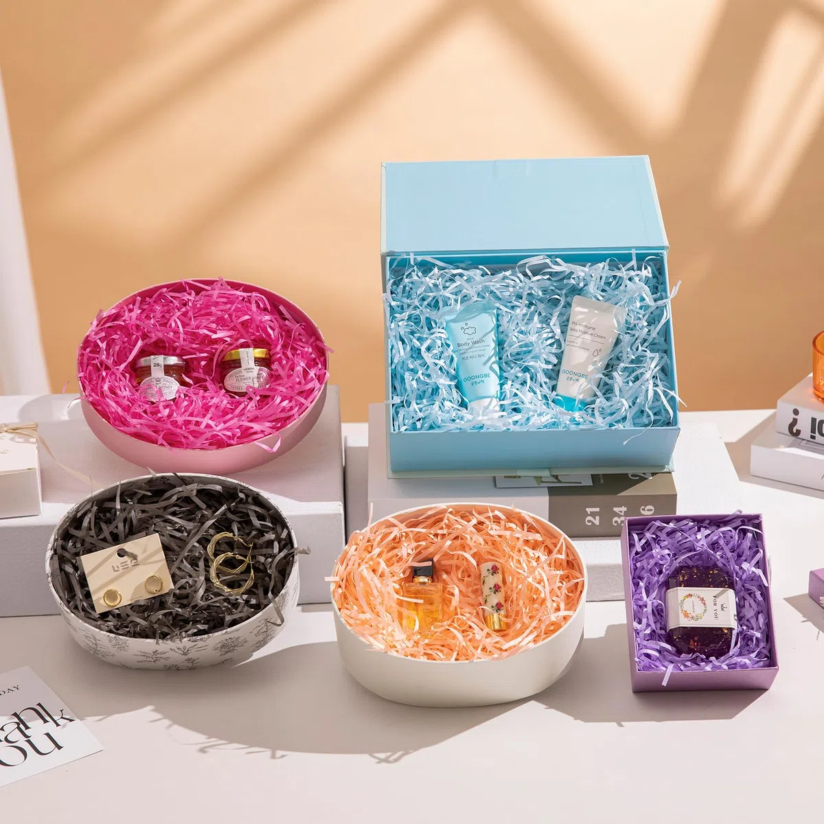 500g Carta Tagliuzzata per Regali - Blu/Azzurra - Paglia per Cesti - Ideale Paglia Confezioni per Scatole Regalo