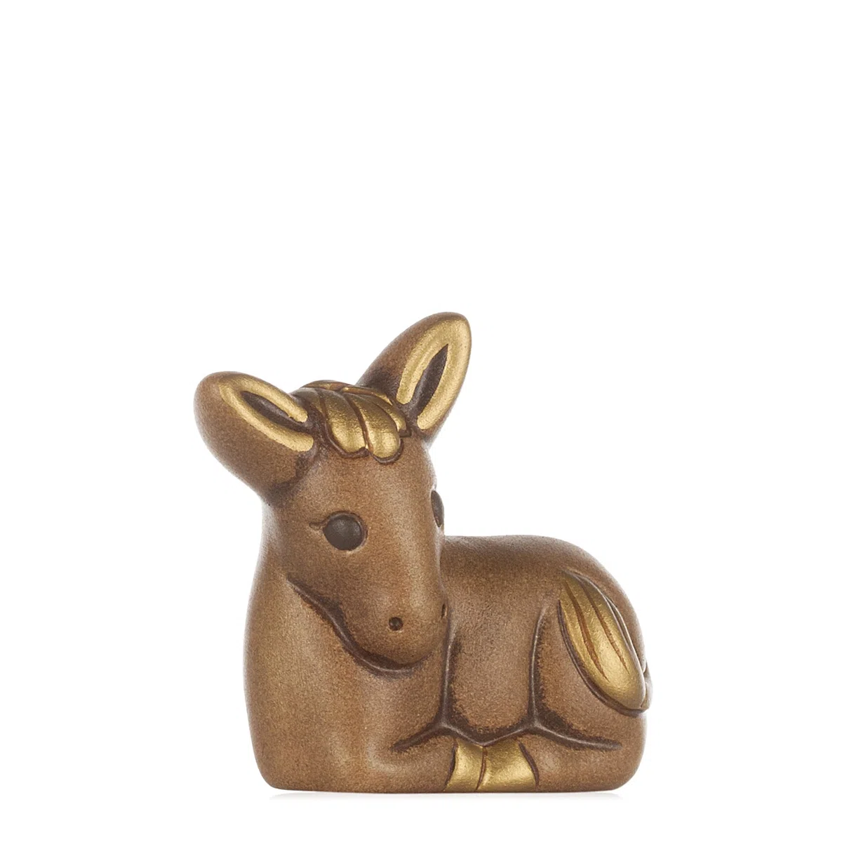 THUN - Asinello Marrone - Statuine Presepe Classico - Ceramica - I Classici