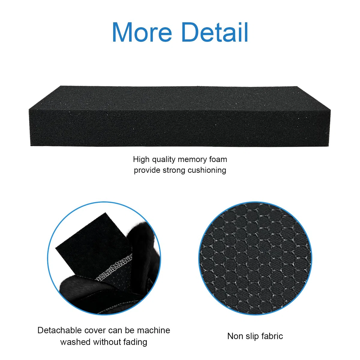 SPRING SEAON Copribraccioli per sedia a rotelle, confezione da 2 pezzi, morbidi cuscinetti in memory foam per braccioli di sedia a rotelle, assorbenti di umidità, lavabili, per sedia da ufficio e