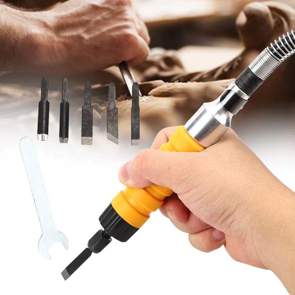 Scalpello elettrico, coltello da intaglio, con chiave per intagliatori professionisti amatori