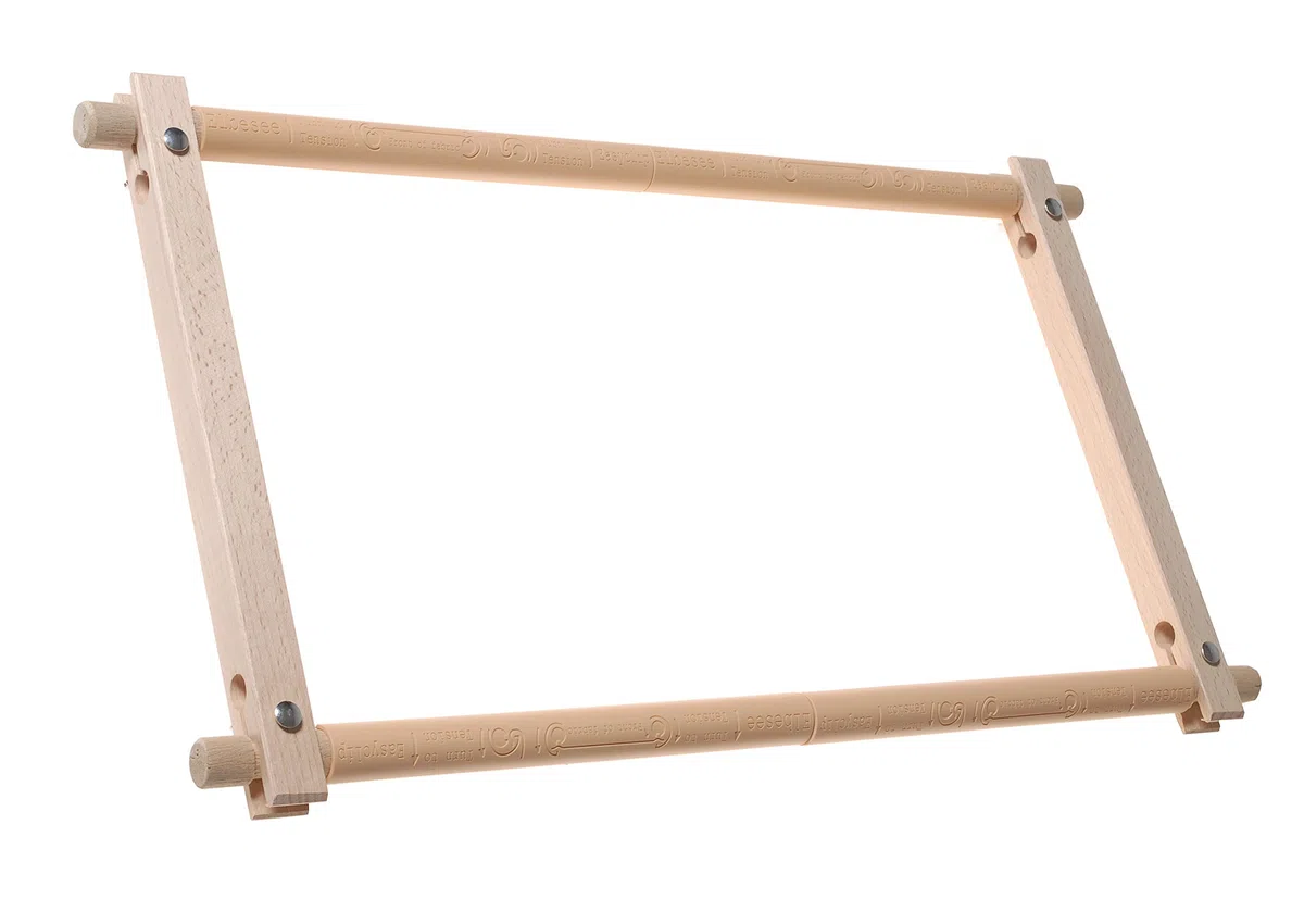 Elbesee-Telaio Easy Clip, Dimensioni Telaio a Rullo Tradizionale, Legno, 30 x 68 cm