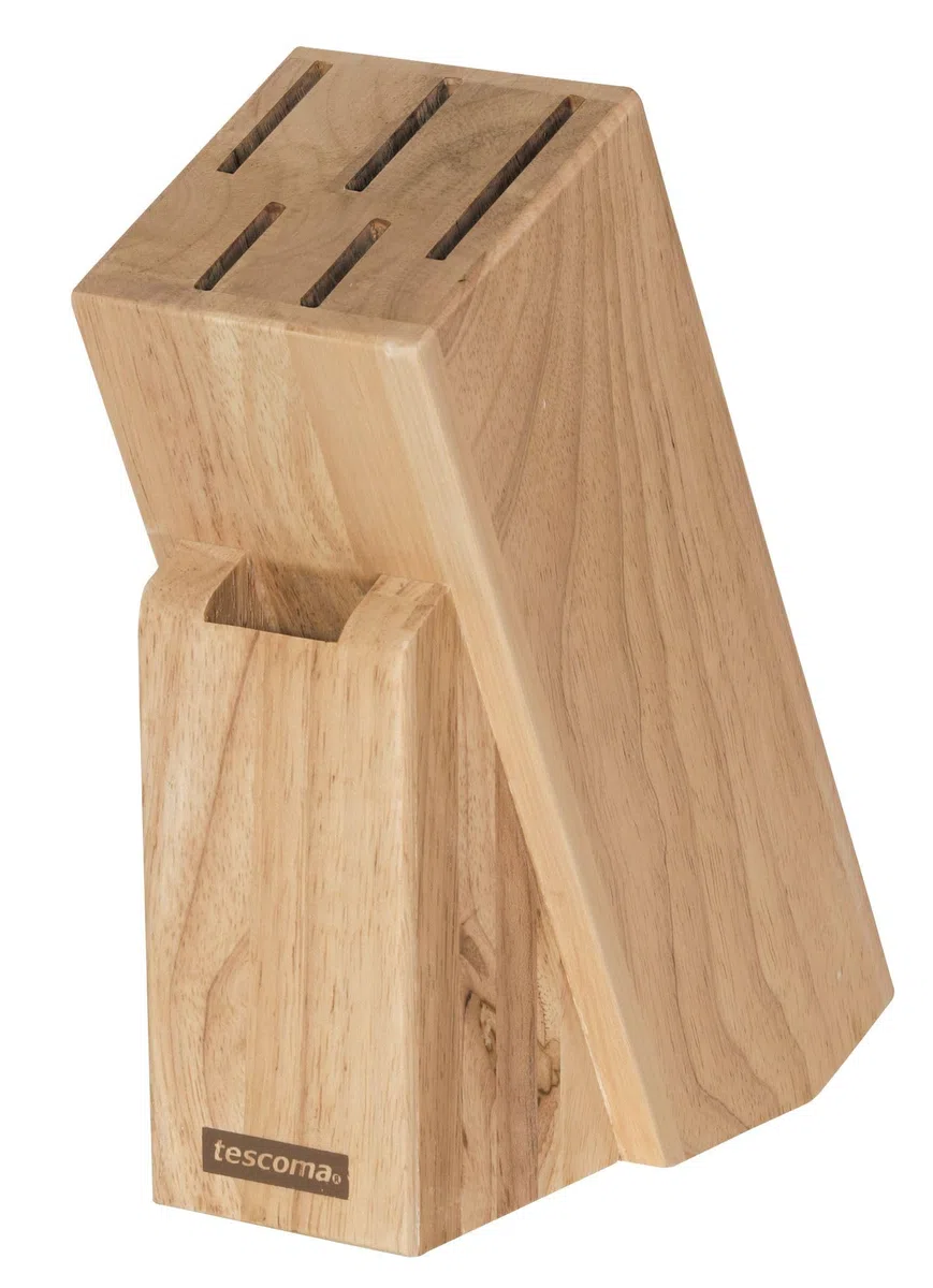 Tescoma 869505 Woody Ceppo per 5 Coltelli e Trinciapollo