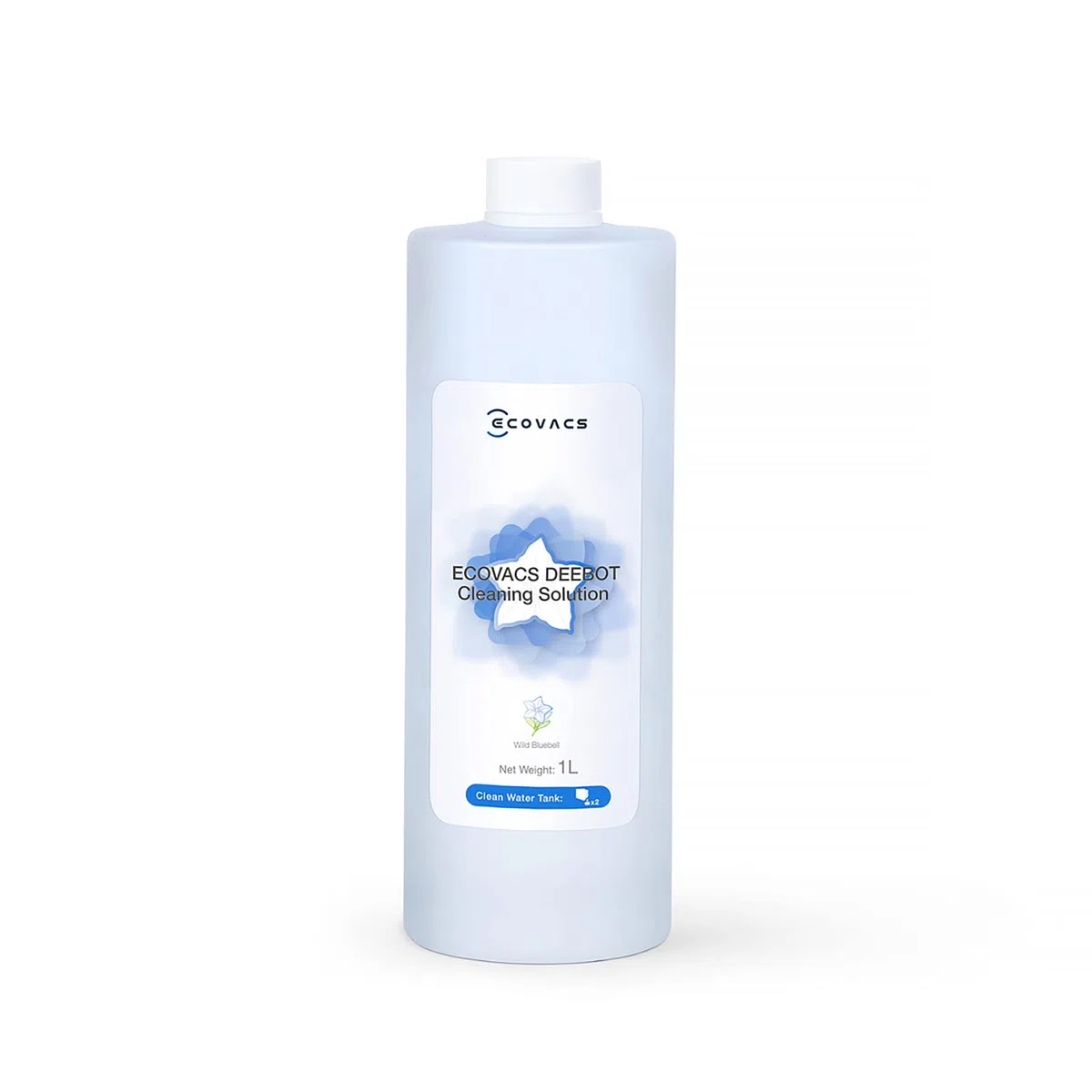 ECOVACS Soluzione detergente 1L per Robot Aspirapolvere Lavapavimenti della DEEBOT X1/X2/X5/X8/X9/X11/T10/T20/T30/T50/T80/N20/N30/MINI, accessorio originale