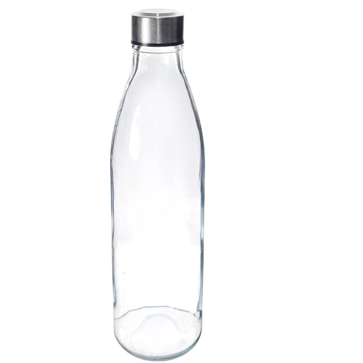 Bottiglia in vetro 1 litro con tappo a vite in acciaio per acqua o vino da tavola dispenser buffet bibite succhi per servire con eleganzaper uso quotidiano o professionale per hotel ristoranti