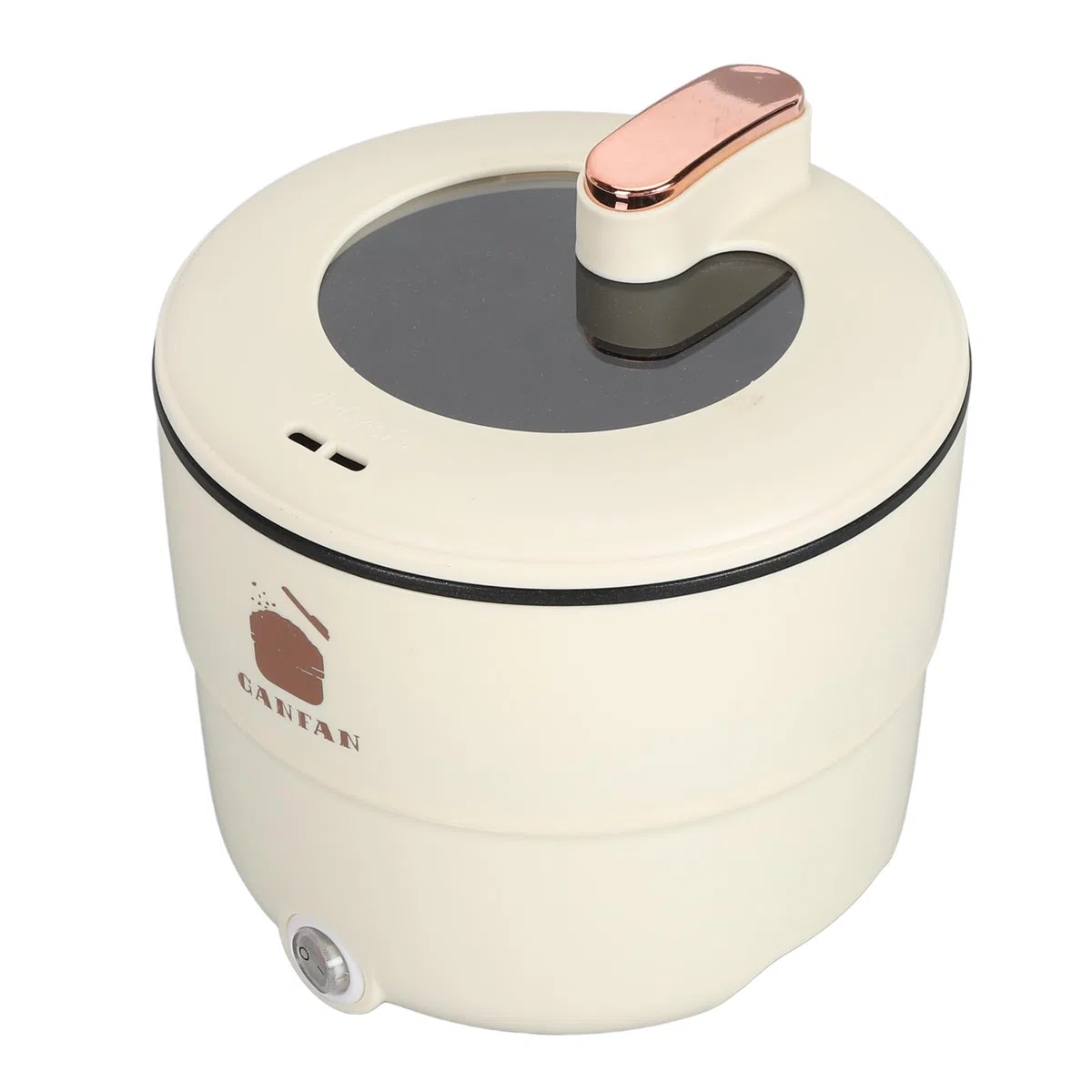 Cuociriso Elettrico a Vapore 1,8 L 10 Tazze Funzione di Mantenimento in Caldo, Ciotola Antiaderente Rimovibile, Facile da Pulire, Cestello per Cottura a Vapore, Misurino Incluso,