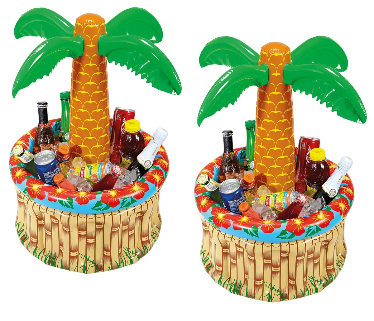W WIDMANN MILANO Party Fashion - Palma gonfiabile con dispenser per bevande, da riempire con ghiaccio e acqua, festa in spiaggia