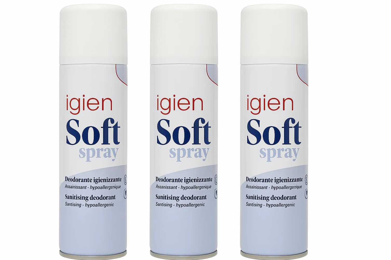 RAMPI Tris Deo Igiensoft Spray Deodorante Igienizzante Tessuti 3x400ml