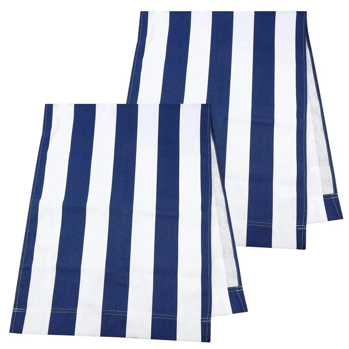 Tessuto sostitutivo per sedia a sdraio 2 pezzi 45x17 pollici, tessuto per sedia da patio in tela a righe blu e bianche per prendere il sole in giardino, spiaggia, campeggio, pesca