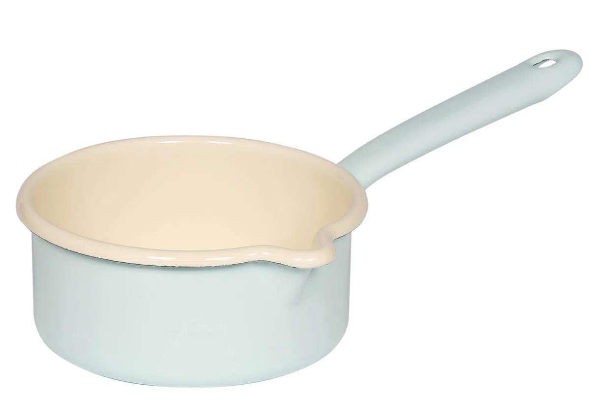 Casseruola smaltata 0,75 l Riess Blu Turchese