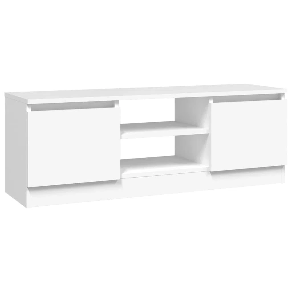 vidaXL Mobile Porta TV con Anta Bianco 102x30x36 cm, Mobile TV, Supporto TV, Mobile per unità multimediali, Mobile Porta TV, unità TV, Mobile HiFi