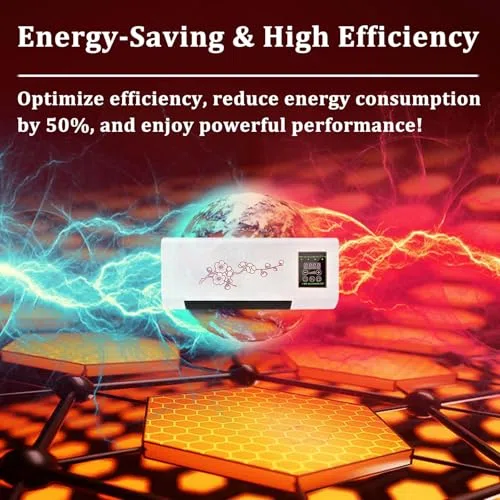 Climafy Condizionatore d'aria a parete da 12000 BTU, mini condizionatore con funzione riscaldamento, raffreddamento silenzioso senza condotti per camera da letto e ufficio, unità portatile autoevapo