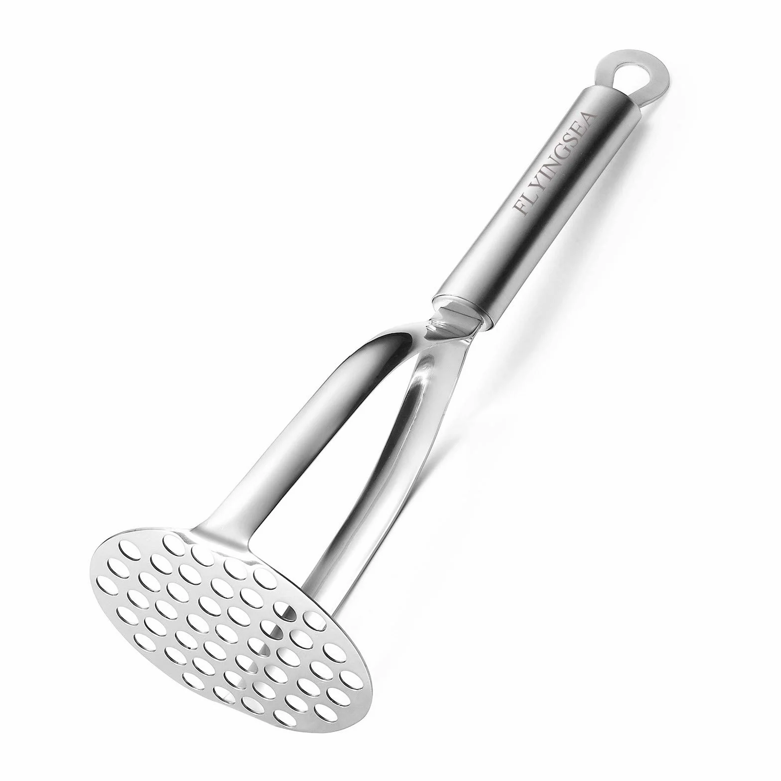 FLYINGSEA Schiacciapatate Professionale in Acciaio Inox 18-8, Utensile da Cucina (170 g)