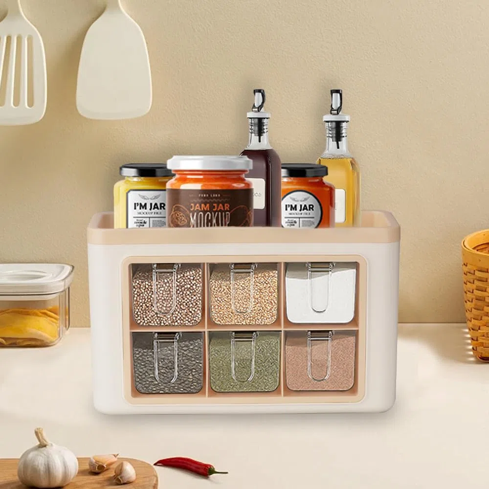 Portaspezie da Parete Senza Foratura Contenitori Spezie per Cucina Porta Spezie per Cucina Salva Spazio Barattoli Spezie con Supporto a Parete e Cucchiai
