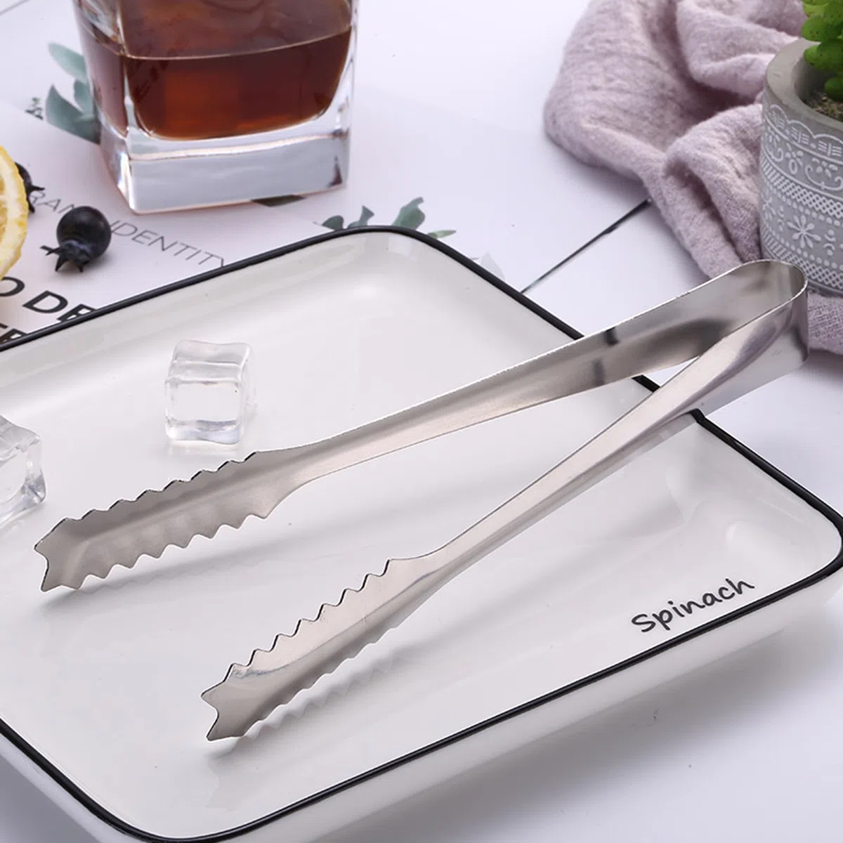 5 Pinze per Zucchero in Acciaio Inox e 5 Paletta,Pinze da Zucchero,Pinze per Ghiaccio Piccole pinze,Mini Pinze da Portata Pinze per Dolci, per Matrimoni, Feste, Bar,Grill, caffè,Cucina, Buffe