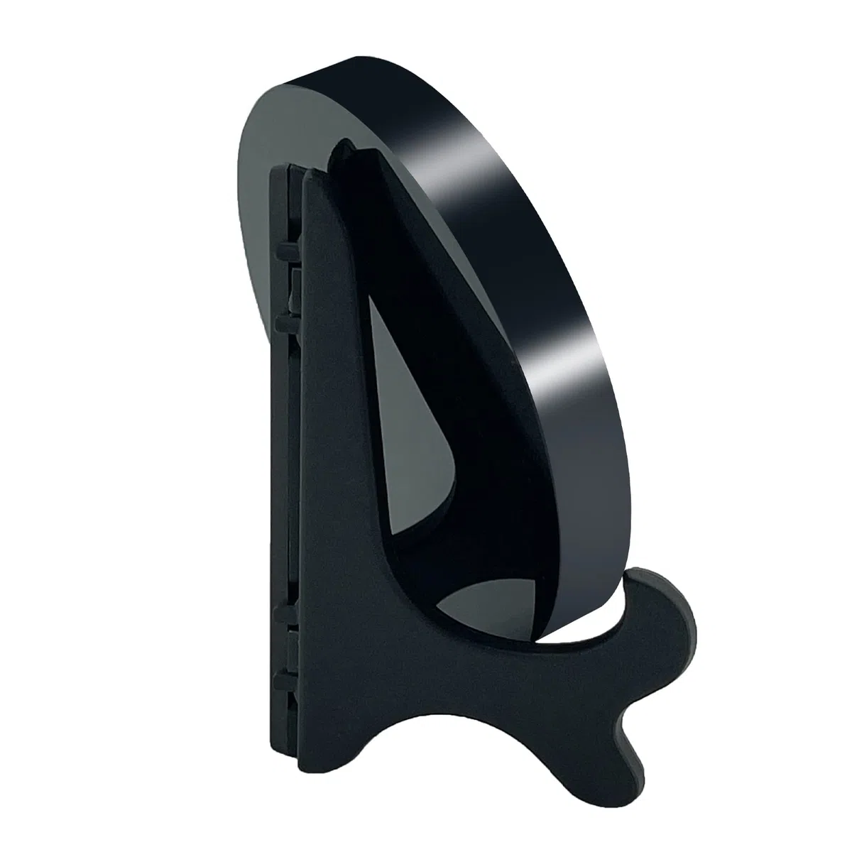 Specchio in ossidiana nera, Specchio per interni in ossidiana nera, Specchi energetico con supporto(10cm)