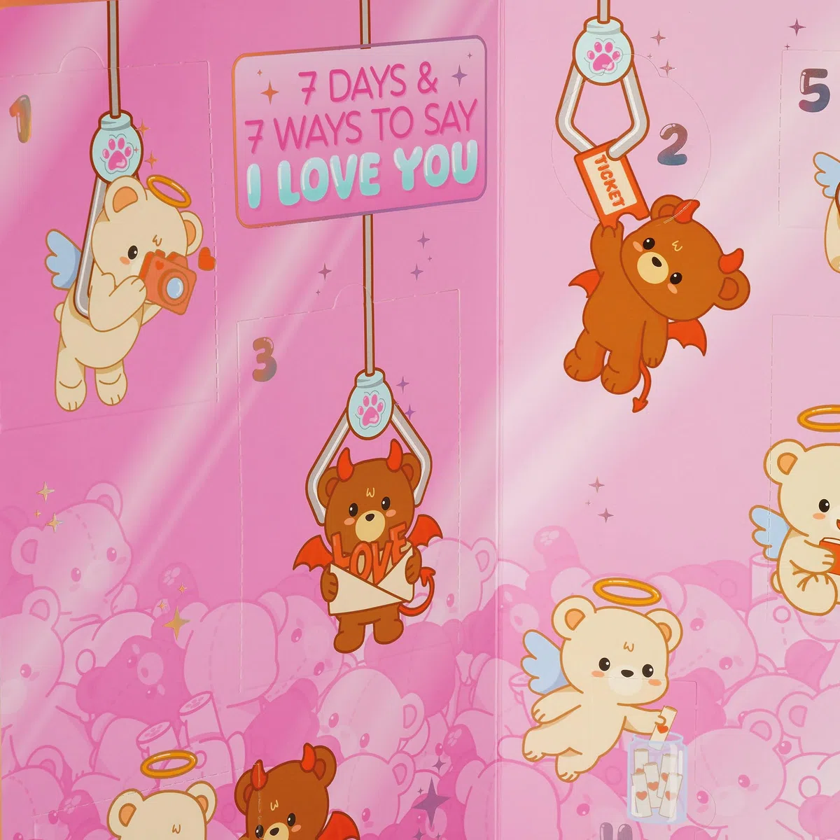 Legami - Scatola con 7 sorprese - 7 Days & 7 Ways to Say I Love You, con Dettagli in UV, Idea Regalo