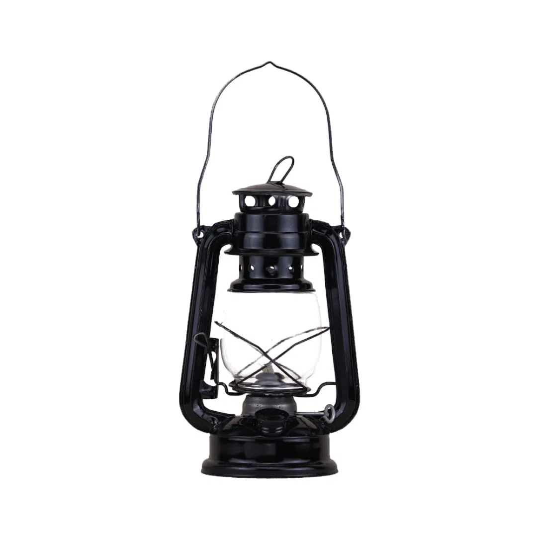 Lampade Ad Olio Lampada a Cherosene Retrò Lampada Vintage Olio per Interni Portatile Da Campeggio Lanterna a Petrolio Luci Esterne Nero