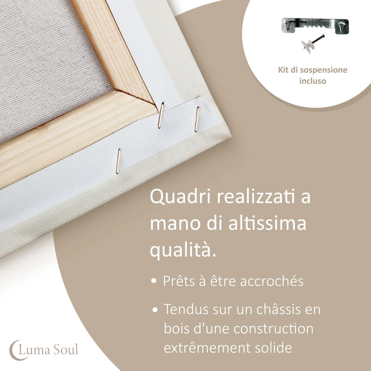 LUMASOUL Quadri Moderni Soggiorno - Quadri Camera da Letto Motivo Natura - Poster da parete con cornice in legno e telaio - Stampe da Parete 120x80 cm Banksy