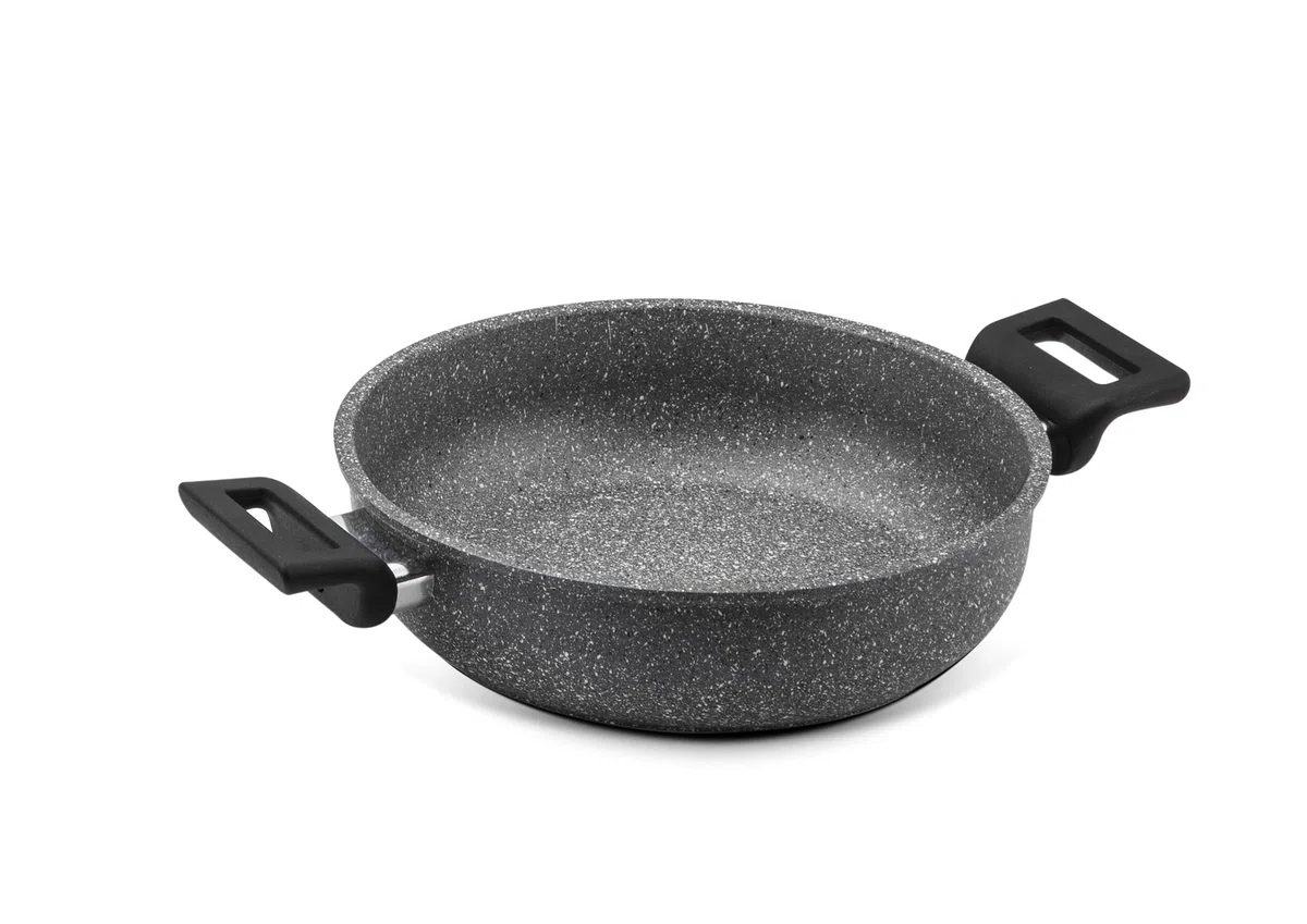 ILLA Planeta Tegame 2 manici 24 cm adatto per Induzione in Alluminio 100% riciclato, Made in Italy