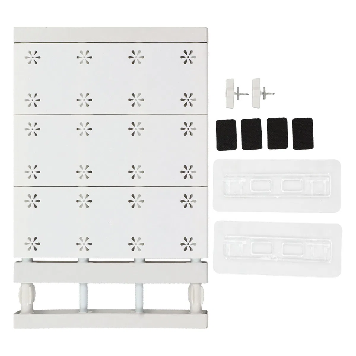 HERCHR scaffale in tensione con aste estensibili per armadio, Estensibile Telescopici Scaffal per Camera da Letto Bagno Cucina, Multifunzionale (38-60cm)