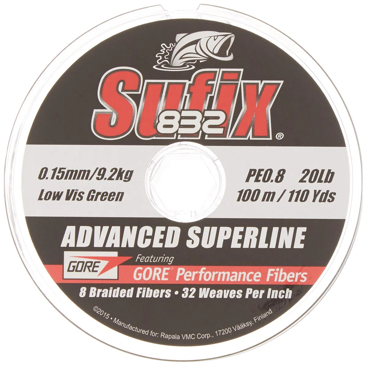 Sufix 832 avanzato Superline Braid 118,9 m (120 metri)