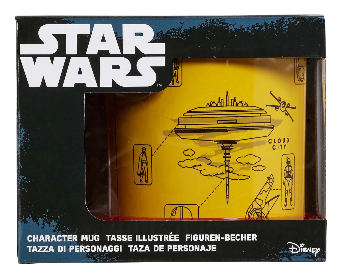Funko SW02608 Star Wars Mug 20oz The Empire Strikes Back Blueprint, Ceramic, Yellow, 28.2 x 21 x 11.5 cm