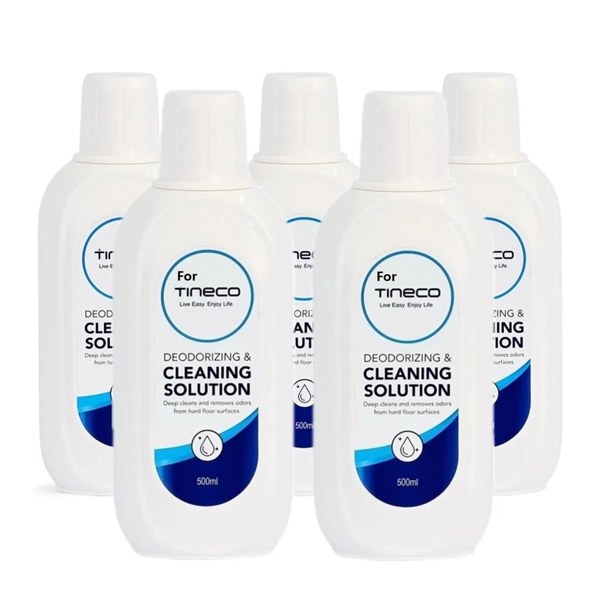 Liquido Detergente for Accessori for Aspirapolvere Robot da 500 Ml, Compatibile con Tineco Floor One S7/S5/S3/S6/S7 PRO La Soluzione Detergente di Tutte Le Serie(5bottl)