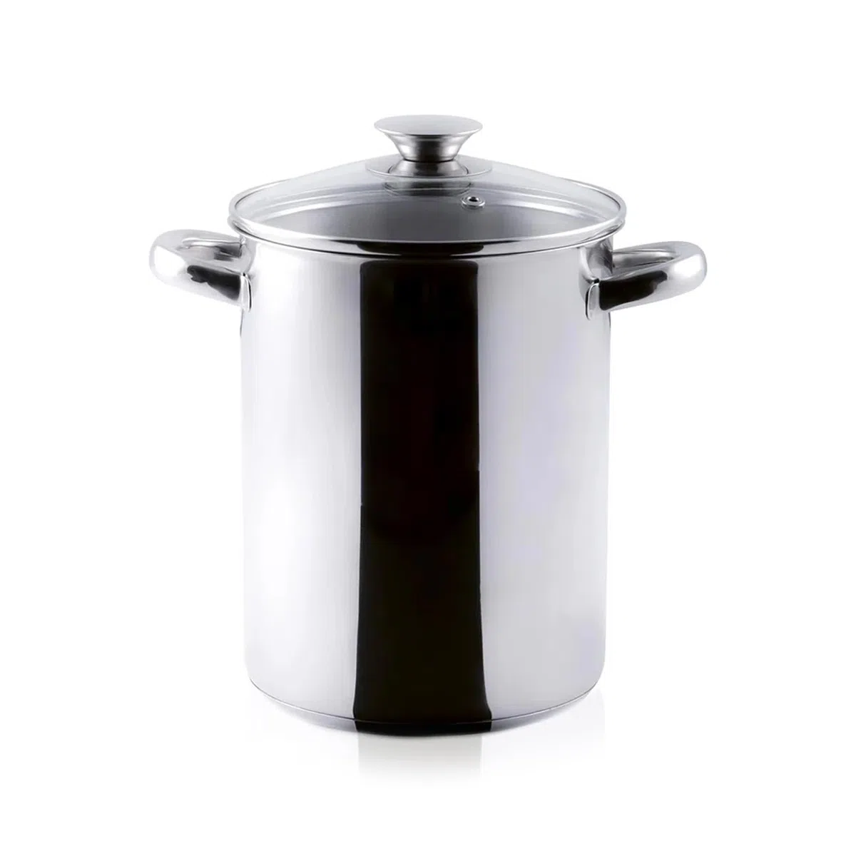 Avilia Asparagera in Acciaio Inox - Pentola per Asparagi e Verdure con Cestello Retato Estraibile, Fondo Triplo per Miglior Distribuzione del Calore, 16 cm