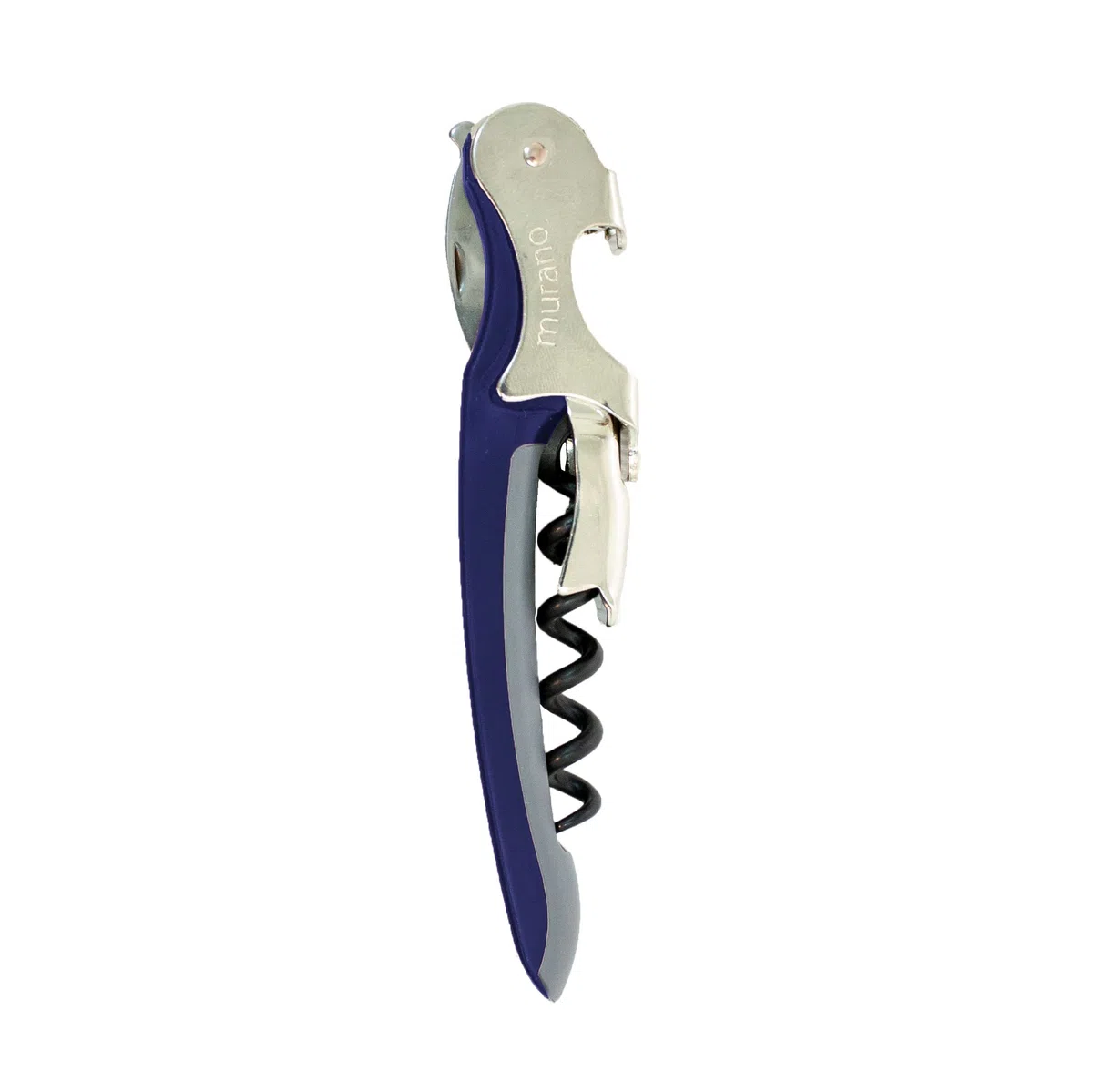 Franmara Cavatappi da cameriere a due fasi di Murano Soft-Touch blu con spirale antiaderente