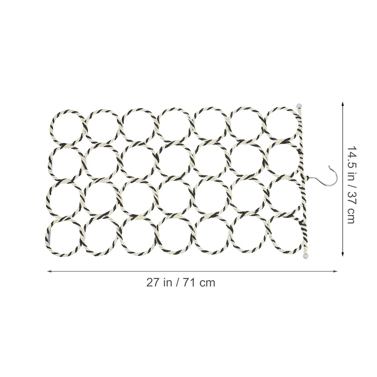 Cabilock Appendino per Sciarpe e Porta Cravatte in Ferro Anello Porta Abiti Multifunzionale Leggero e Resistente Organizer Salvaspazio per Armadio e Stanza