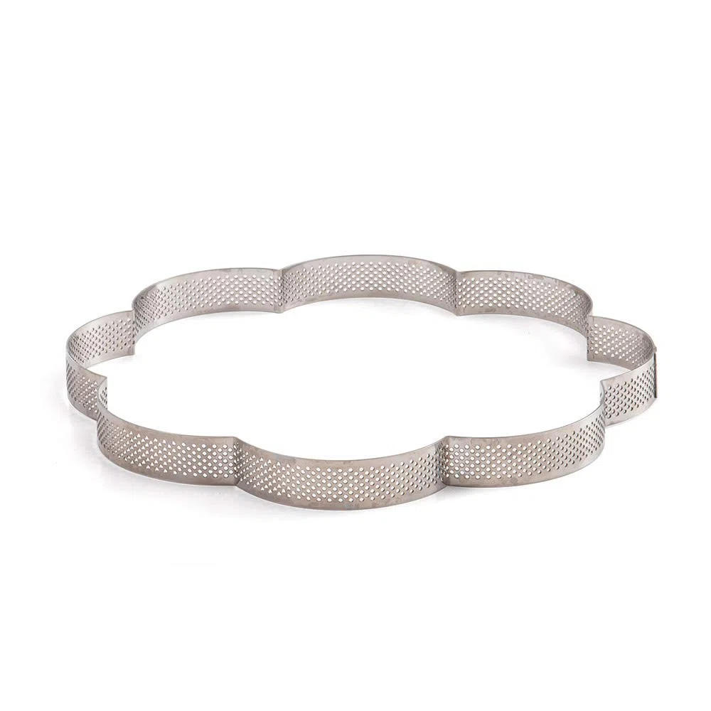 DECORA 0064082 FORMA MICROFORATA FIORE 24 X 24 X 3,5 H CM ACCIAIO INOX