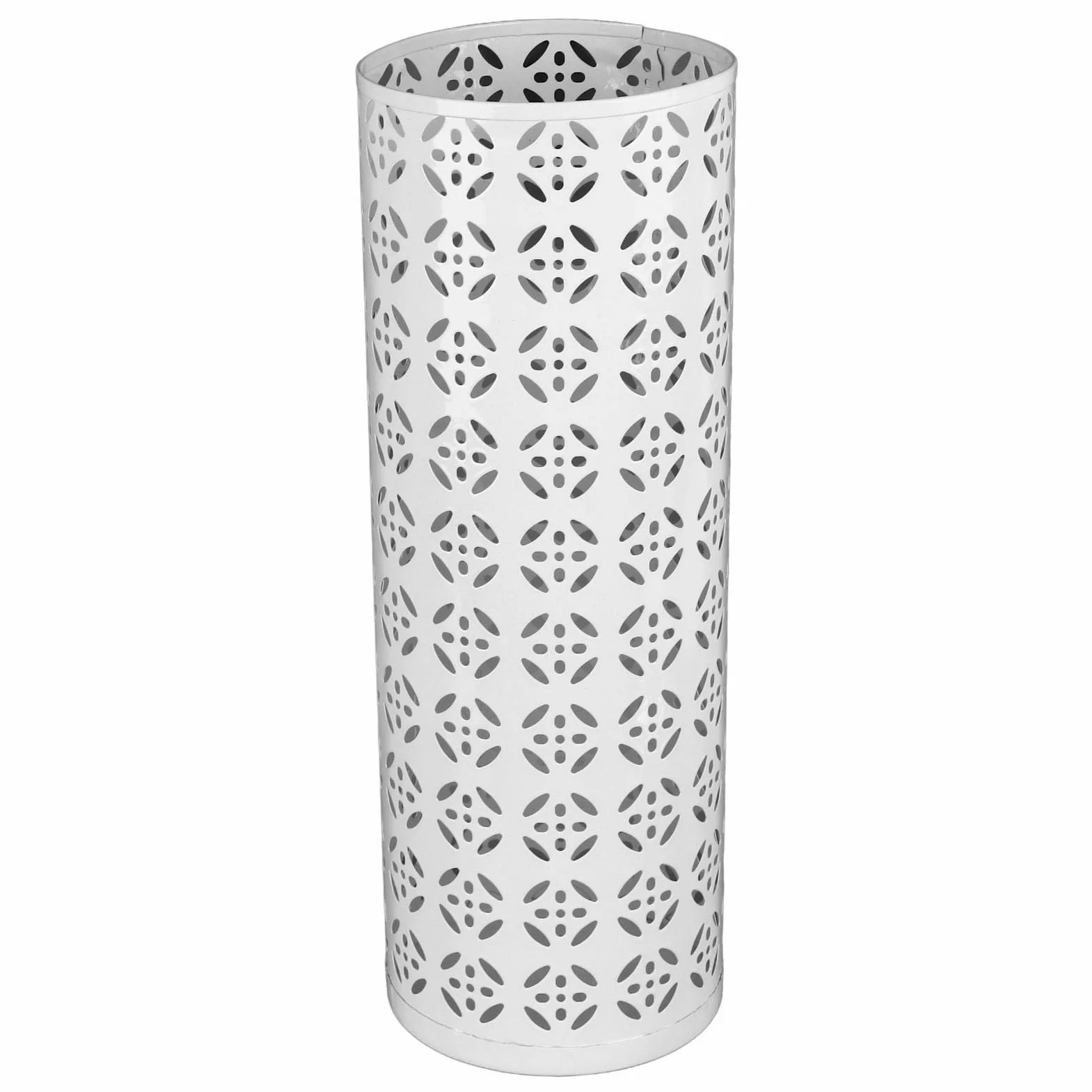 Tonysa Portaombrelli in Metallo, Elegante Motivo in Rame Cavo, Portaombrelli Antiruggine per Ingresso, Ufficio, Casa (WHITE)