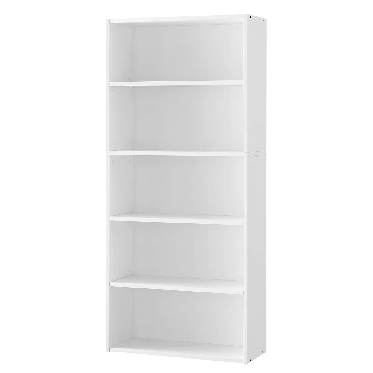VASAGLE Scaffale a 5 Ripiani, Libreria, Scaffalatura Portaoggetti, Organizzatore con Scomparti, Ripiani Aperti e Regolabili, per Soggiorno, Ufficio, Camera da Letto, Bianco Nuvola LBC165T14