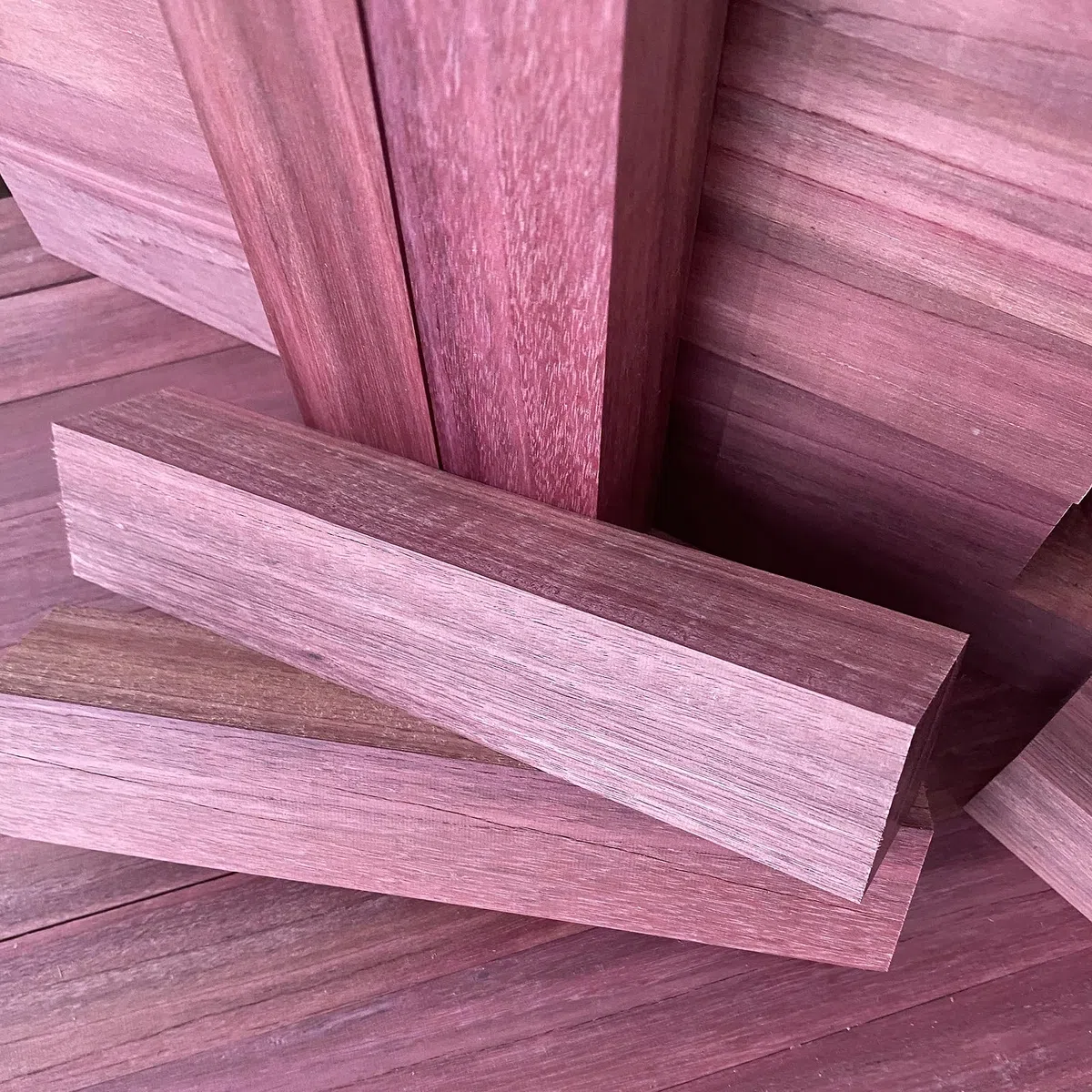 ECI Purple Heart Amaranth - Ripiano 40 x 300 mm, in legno di tornitura, suono viola, legno