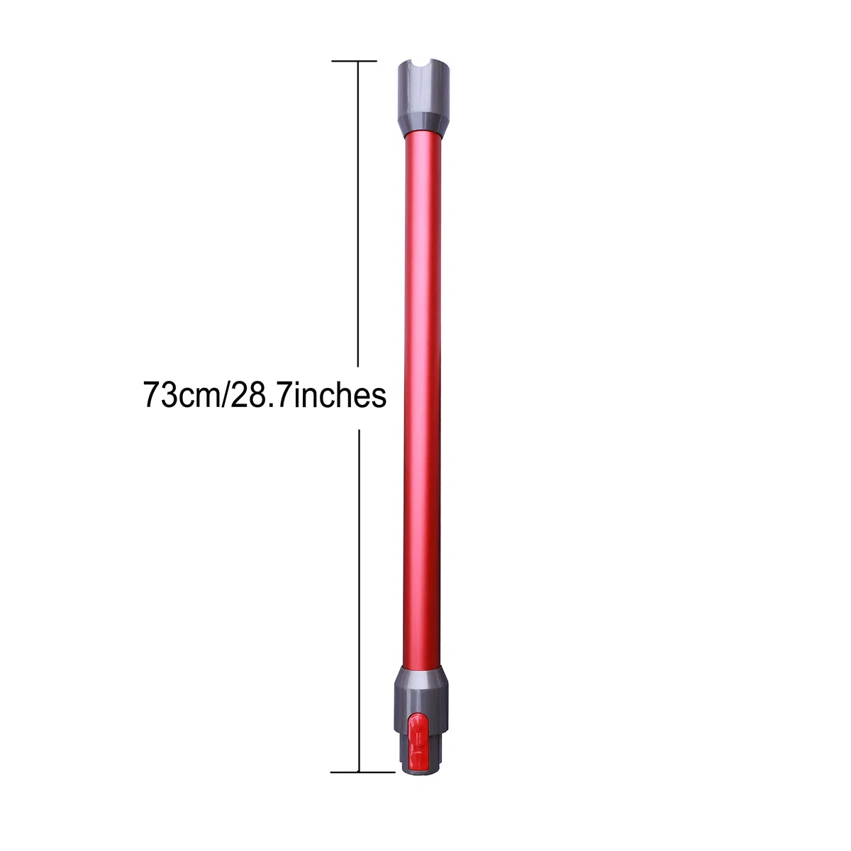 Tubo di prolunga regolabile per aspirapolvere Dyson V7 V8 V10 V11 V15 (rosso)