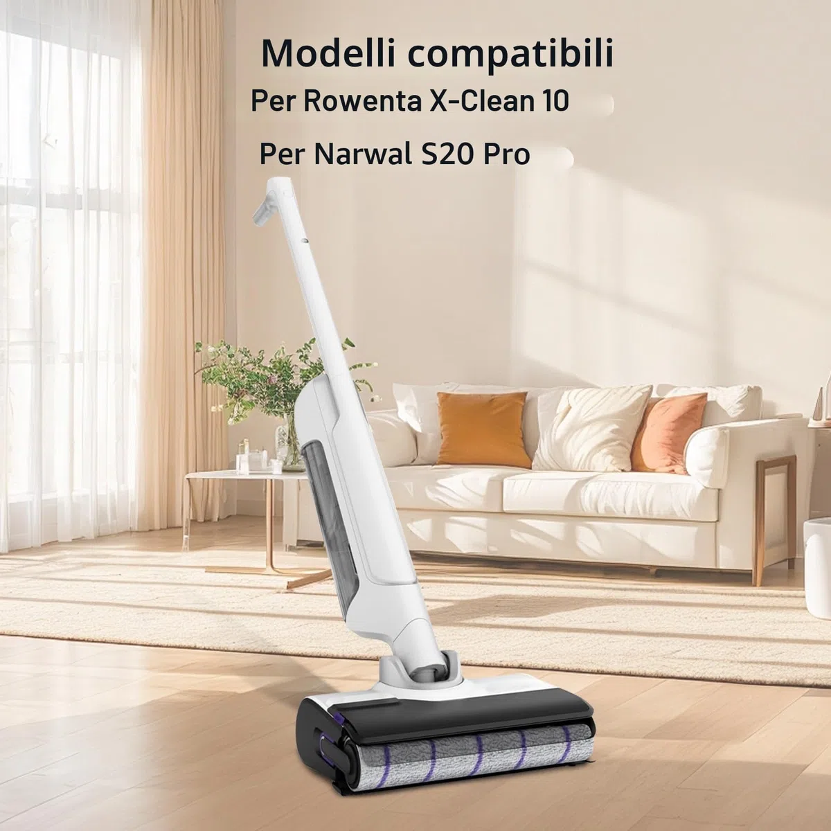 Spazzola a rullo di ricambio per Rowenta X-Clean 10, per Narwal S20 Pro accessori aspirapolvere per liquidi e solidi, rullo spazzola 2 + 2 filtri + spazzola di pulizia