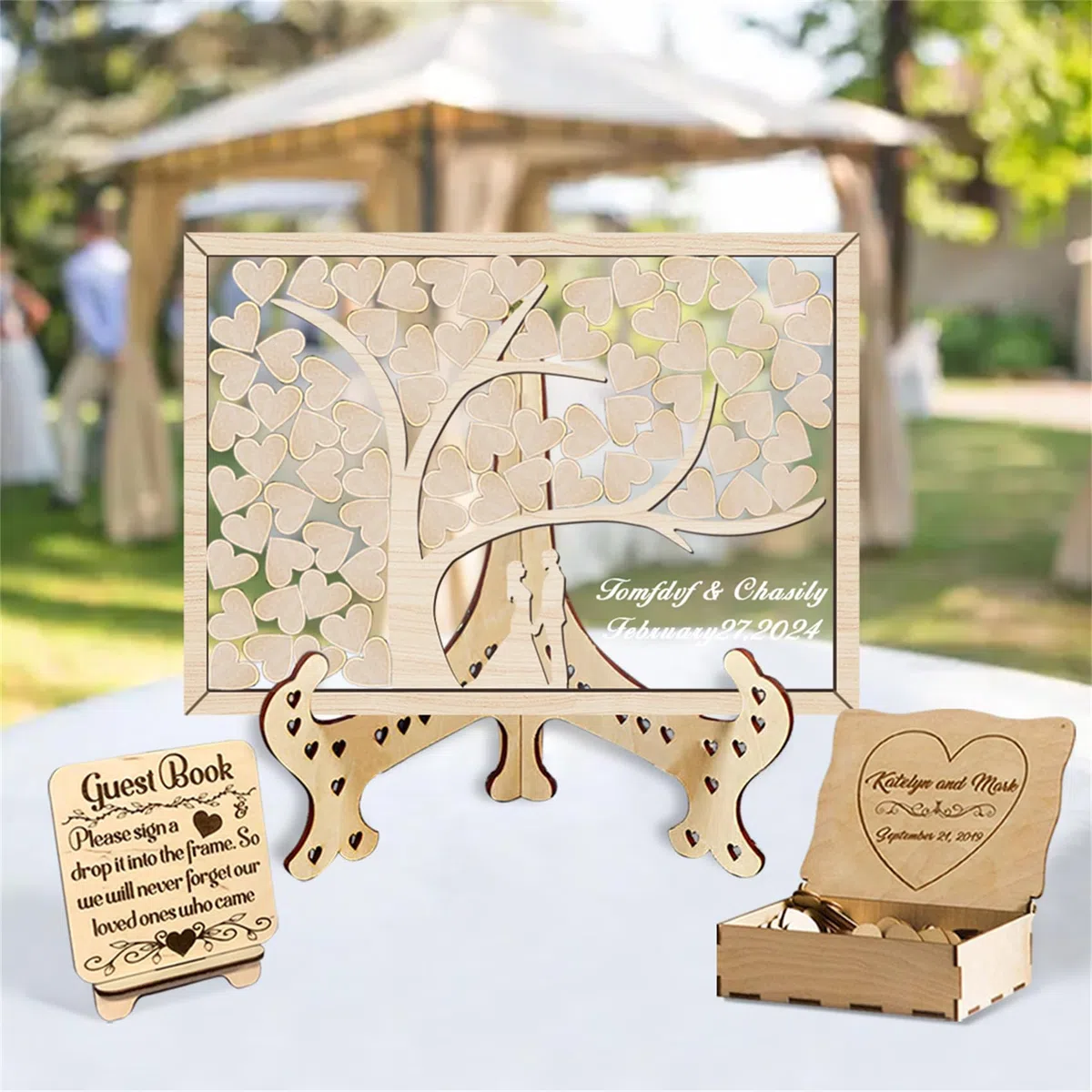 Albero della famiglia personalizzato Libro degli ospiti alternativo per il matrimonio Albero della vita in legno Libro degli ospiti decorativo Libro degli ospiti alternativo Idee per il matrimonio