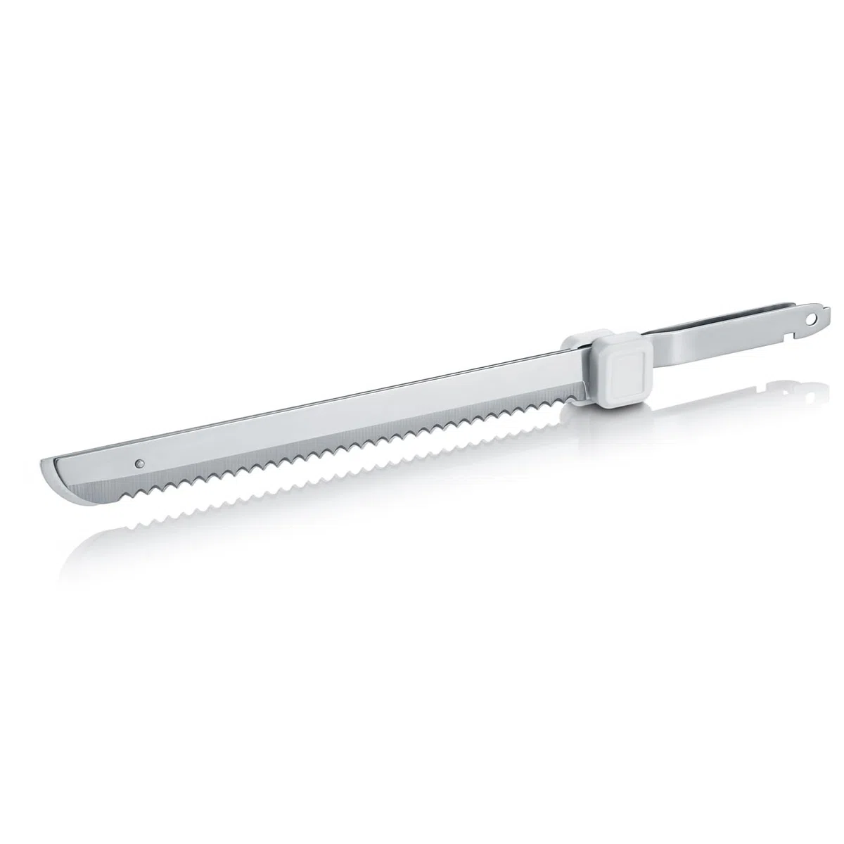GRAEF. Coltello elettrico EK501EU, bianco, riponibile in verticale, protezione per le dita, lame in acciaio inox lavabili in lavastoviglie
