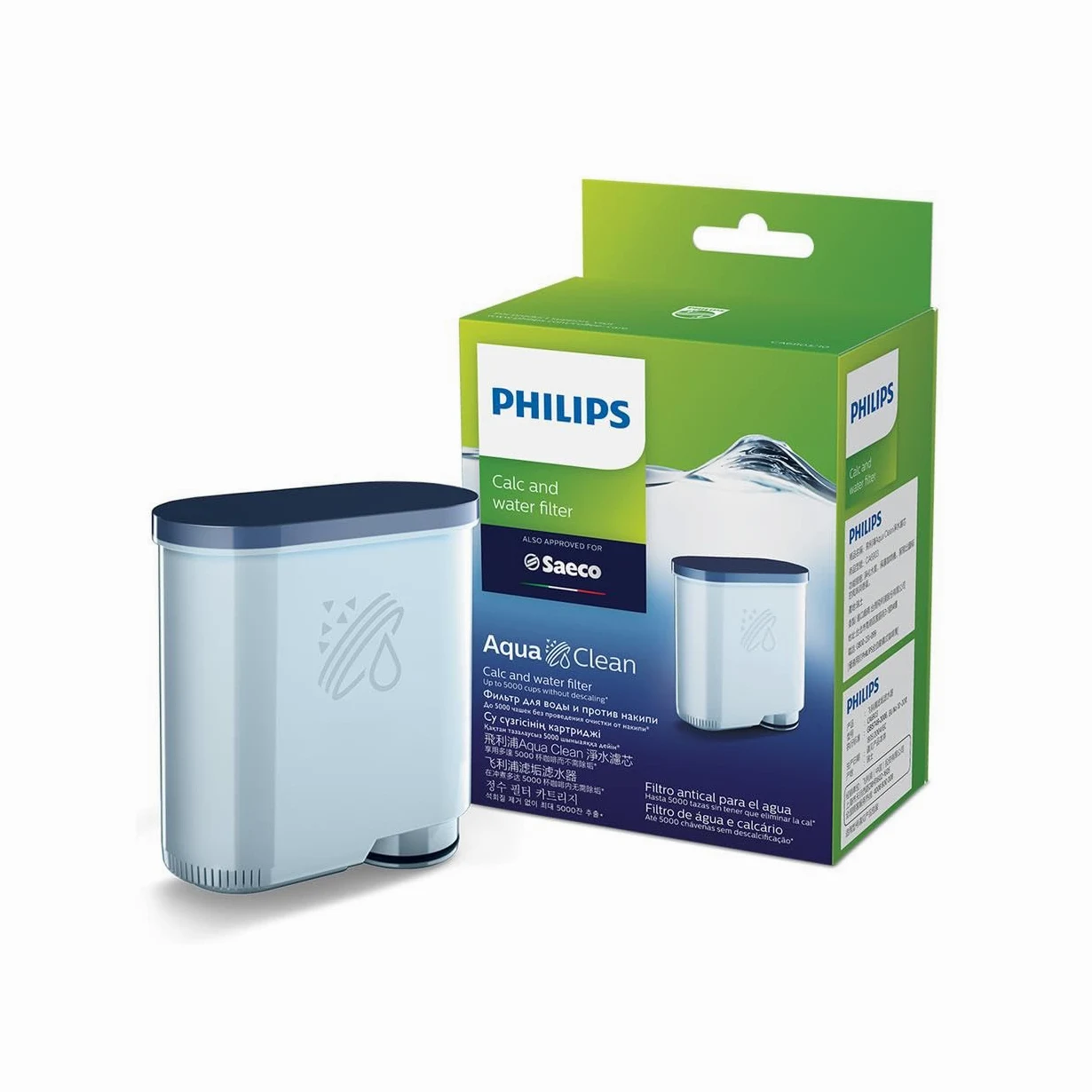 Philips CA6903/22 - Filtro Saeco AquaClean, 2 pezzi