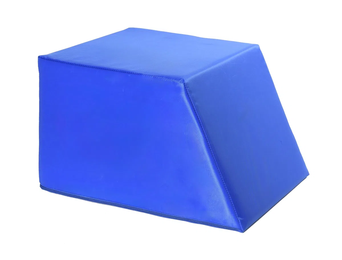 RESINGOMM Cuscino Solleva Gambe a Trapezio Supporto Ergonomico per Circolazione, Lombare e Rilassamento – Fodera Lavabile Antistrappo Made in Italy
